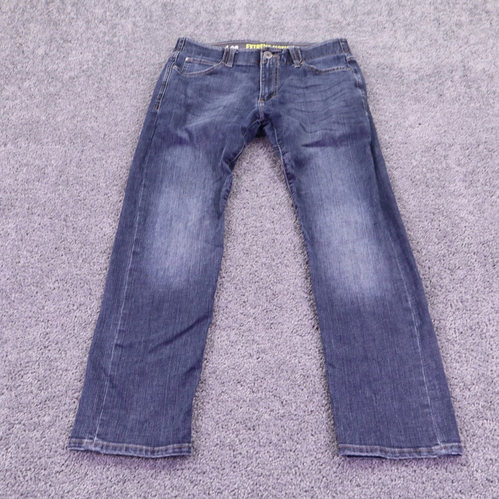 Lee Jeans Mens 31x30 Blue Extreme Motion Slim Straight Modern Series Denim